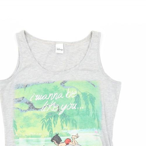 Disney Womens Grey   Basic Tank Size 8  - The Jungle Book