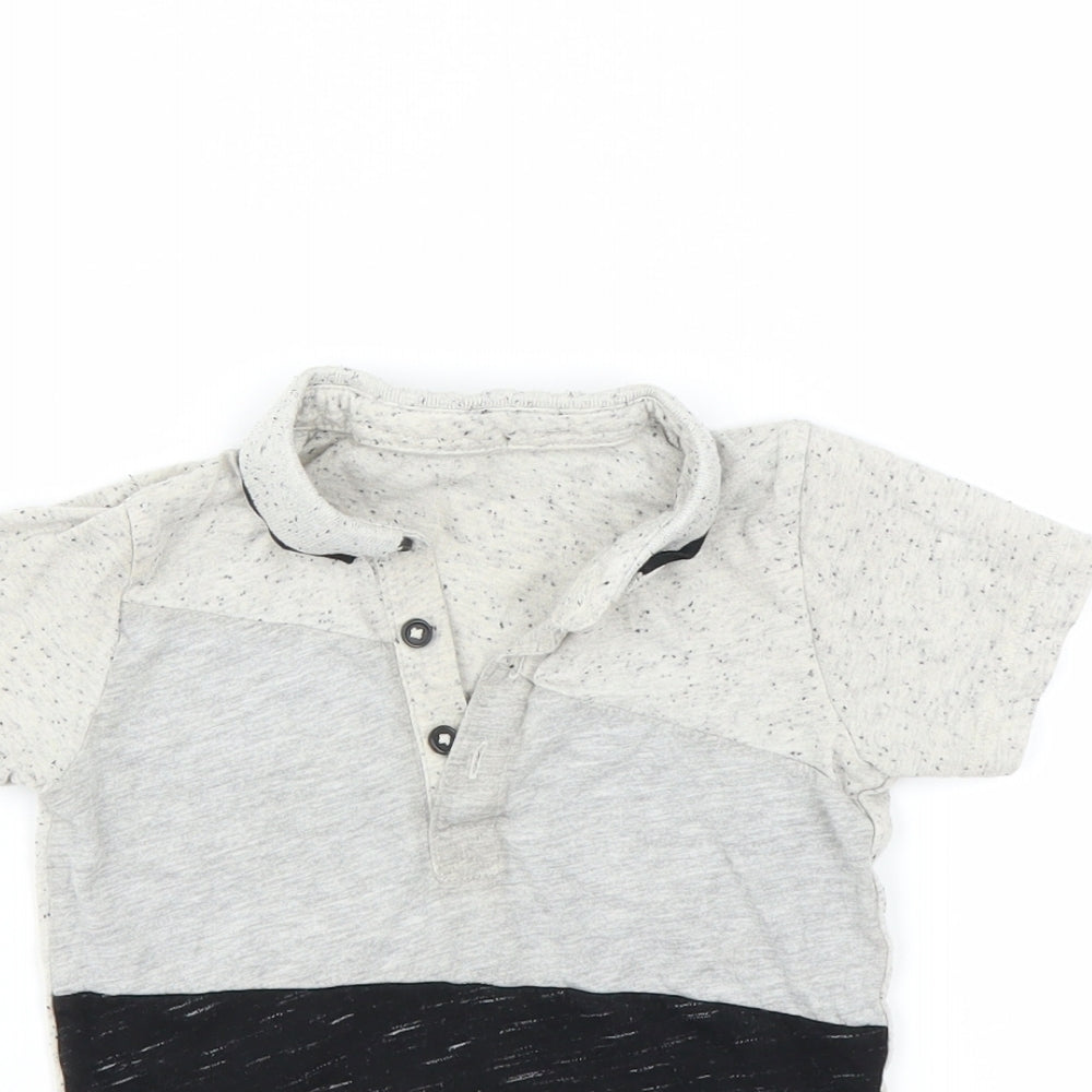 Matalan Boys Grey   Basic Polo Size 18-24 Months