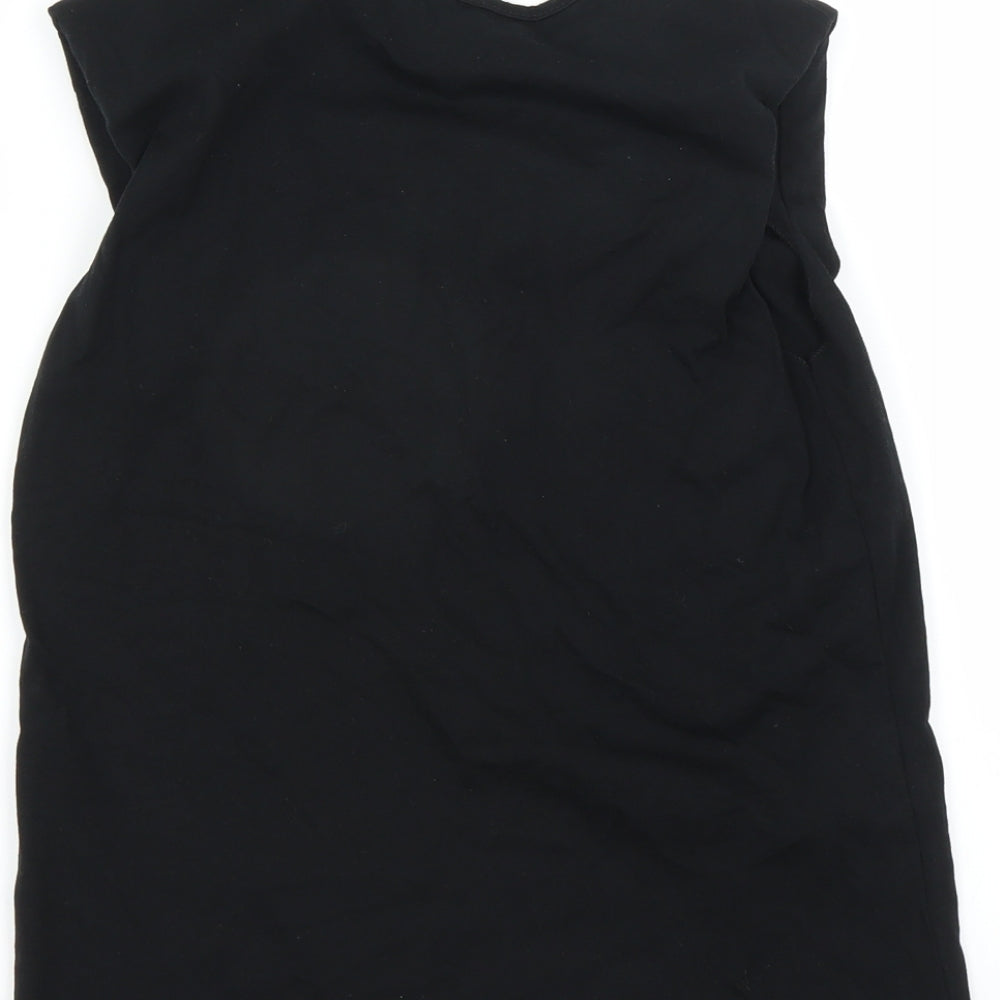 Primark Womens Black   Basic Tank Size 2XS  - Shoulder Pads