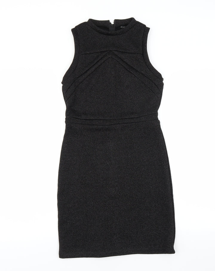 First and i Womens Black Bodycon Size M - glittery