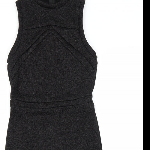 First and i Womens Black   Bodycon  Size M  - glittery