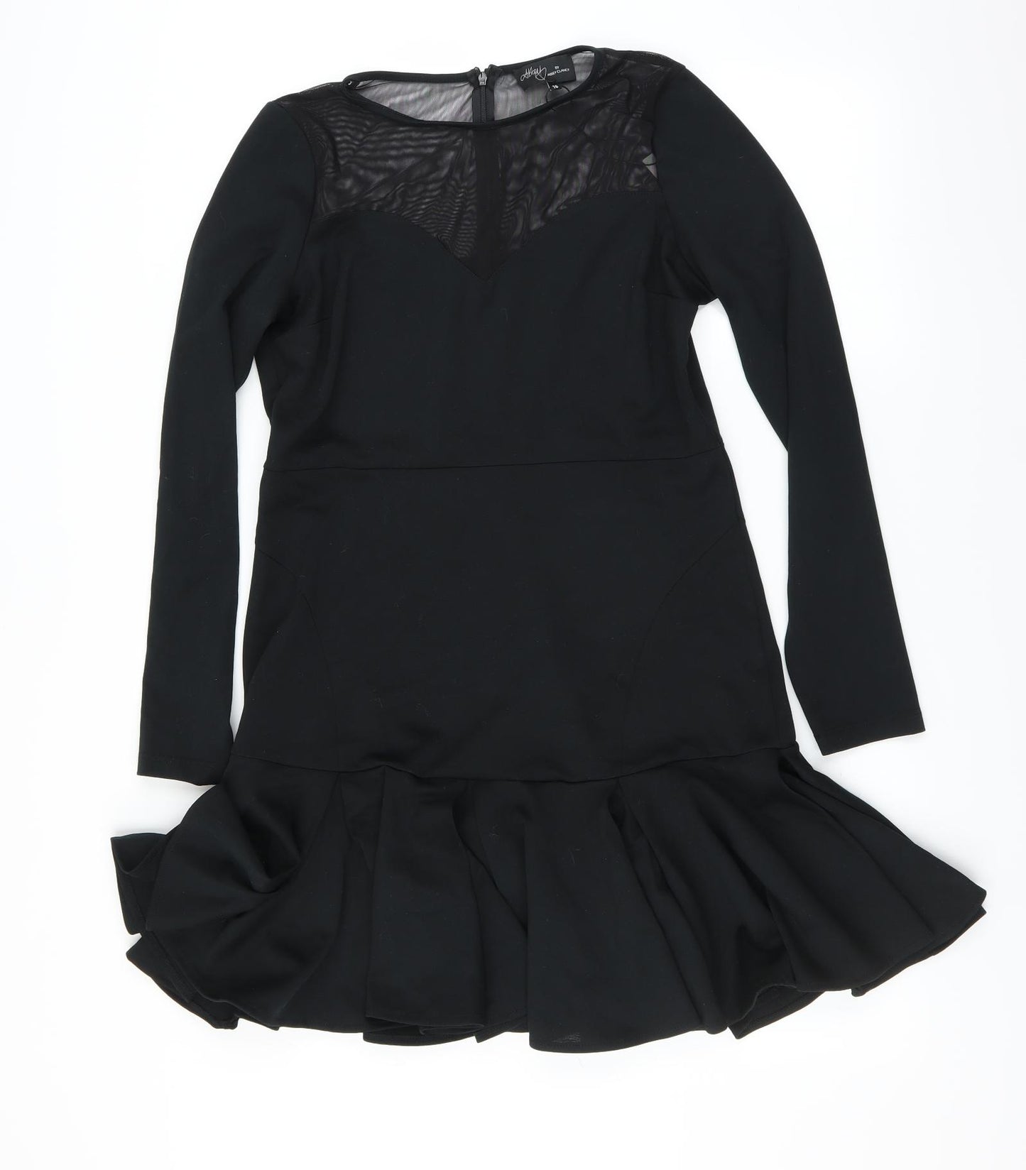Abbey Clancy Womens Black   Fit & Flare  Size 16