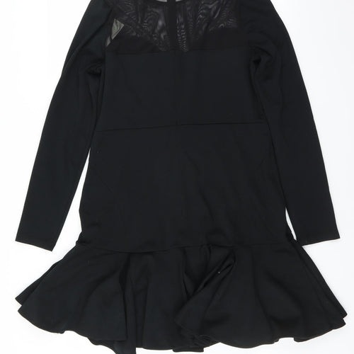 Abbey Clancy Womens Black   Fit & Flare  Size 16