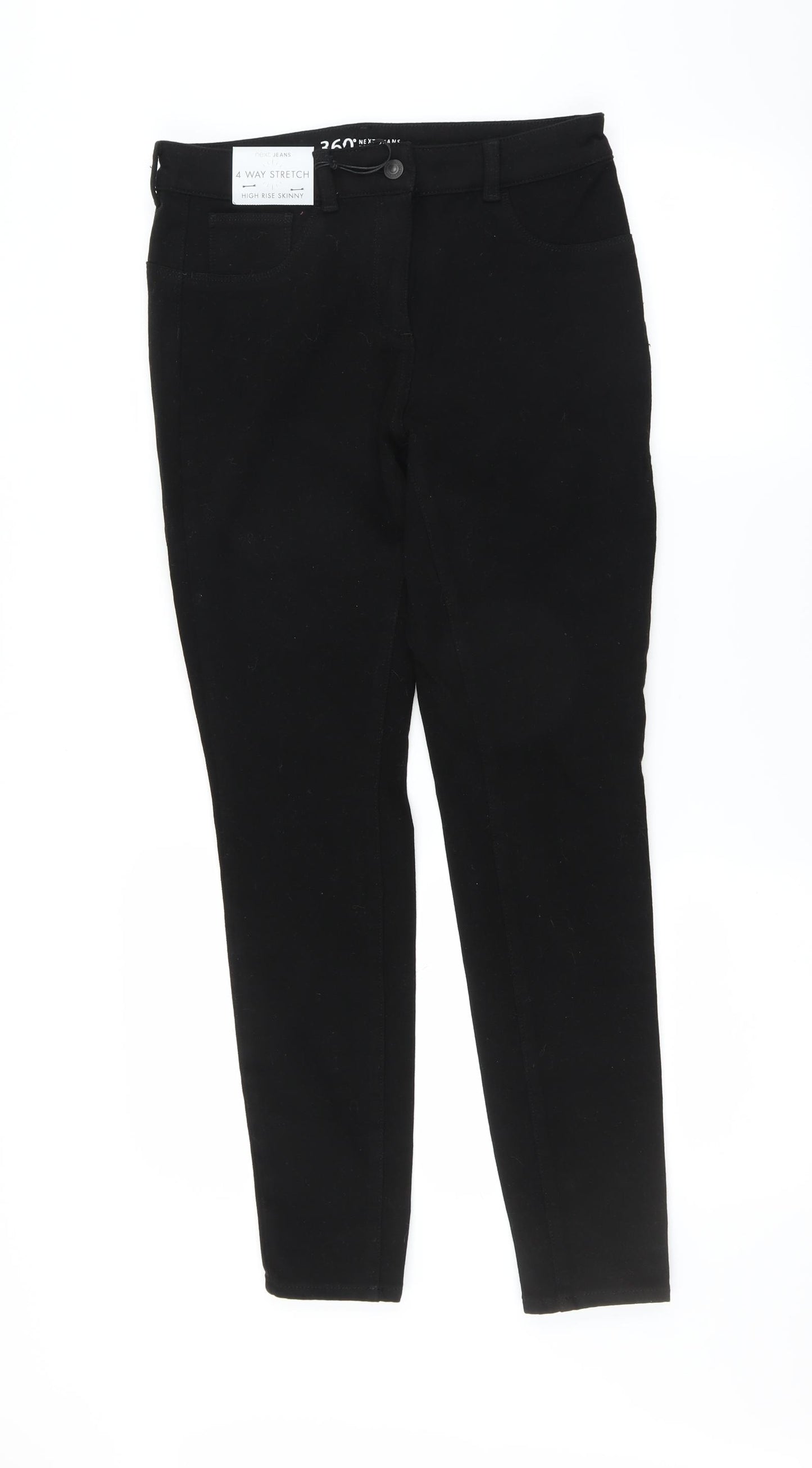 NEXT Womens Black   Skinny Jeans Size 12 L30 in - high rise skinny