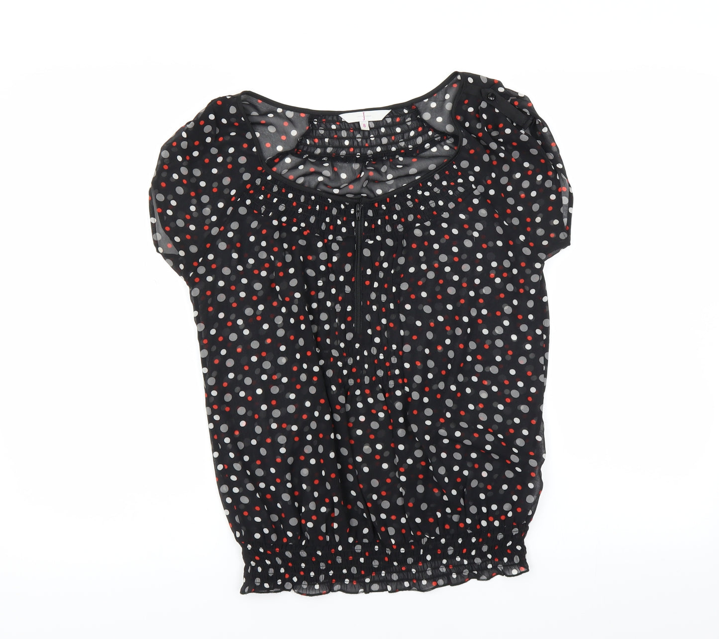 Jasper Conran Womens Black   Basic Blouse Size 8  - sheer