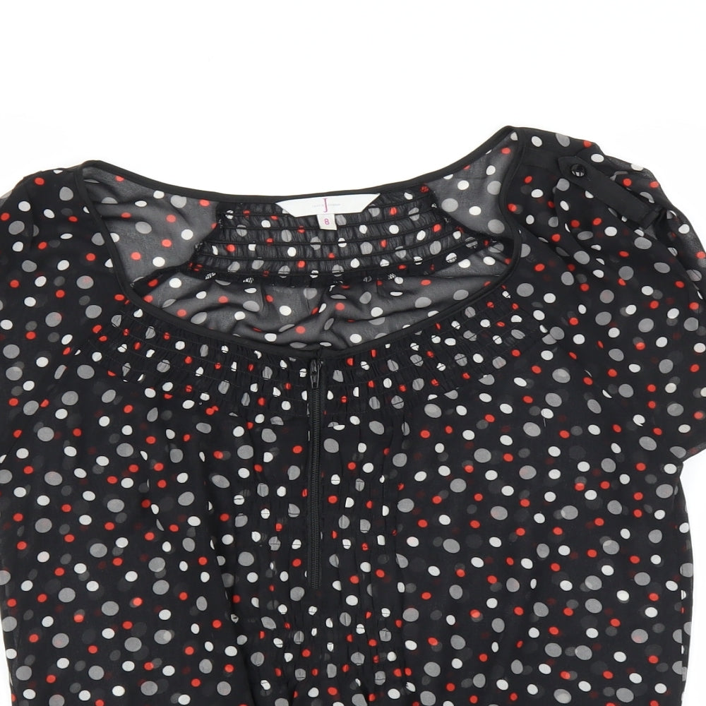 Jasper Conran Womens Black   Basic Blouse Size 8  - sheer
