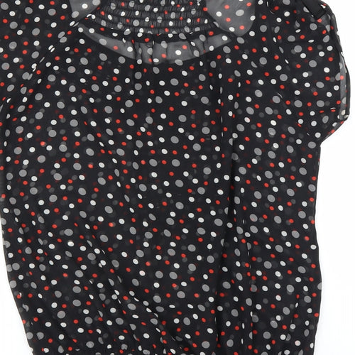 Jasper Conran Womens Black   Basic Blouse Size 8  - sheer