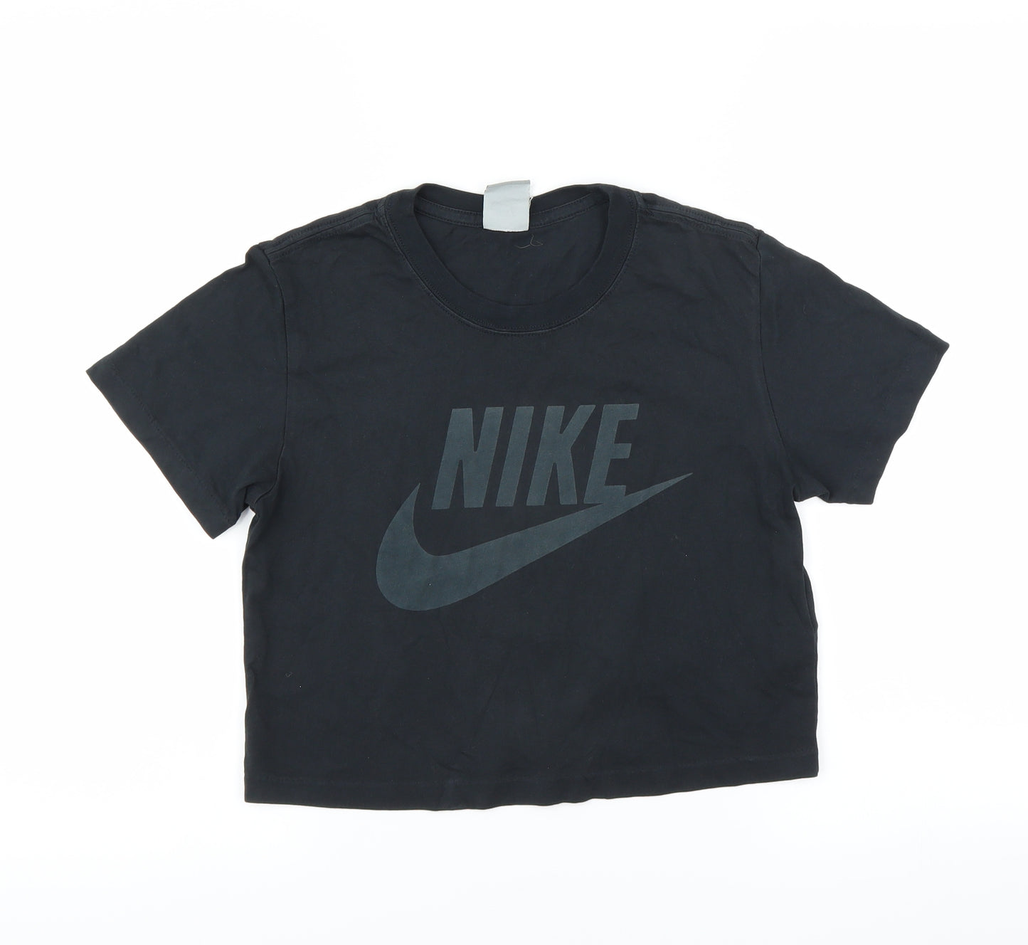 Nike Womens Black   Cropped T-Shirt Size XS