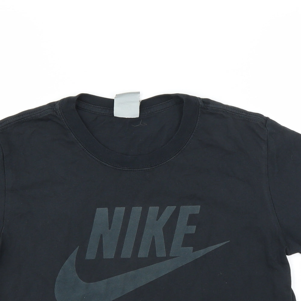 Nike Womens Black   Cropped T-Shirt Size XS