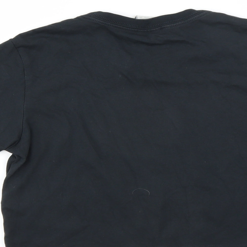 Nike Womens Black   Cropped T-Shirt Size XS