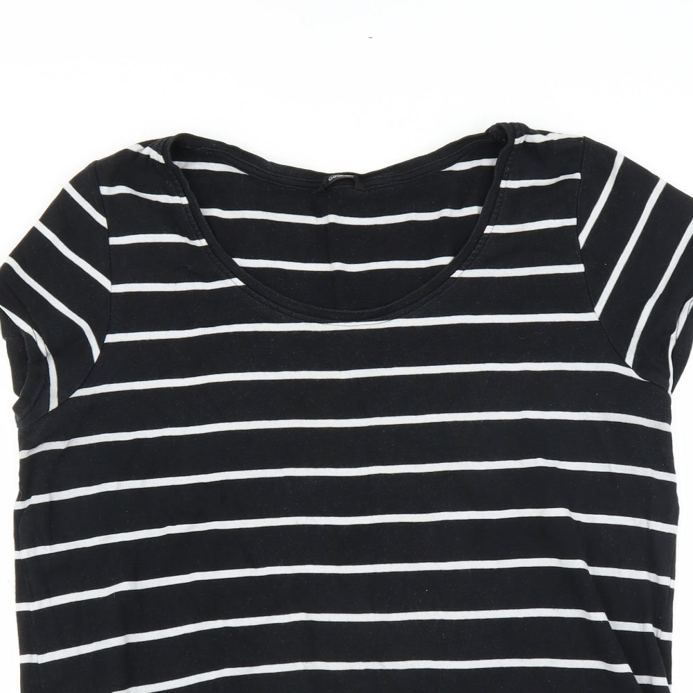 George Womens Black Striped  Basic T-Shirt Size 20