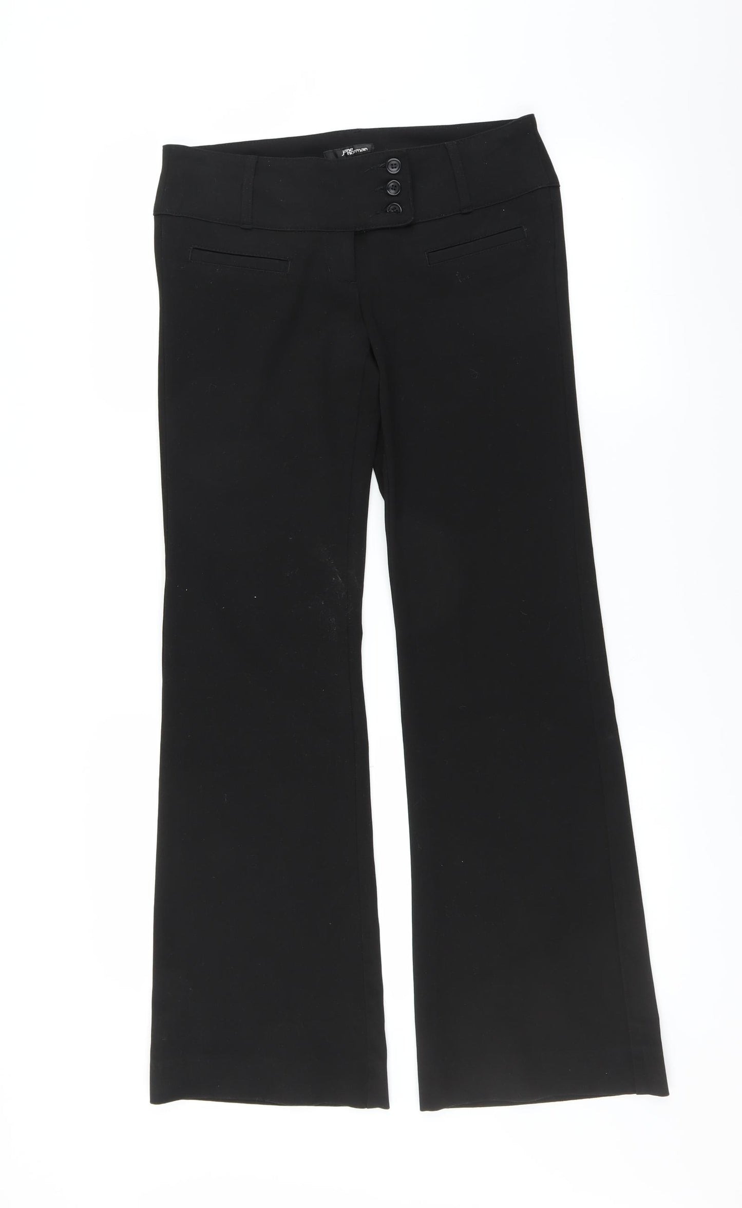 Jane Norman Womens Black   Trousers  Size 30 in L30 in - Bootcut