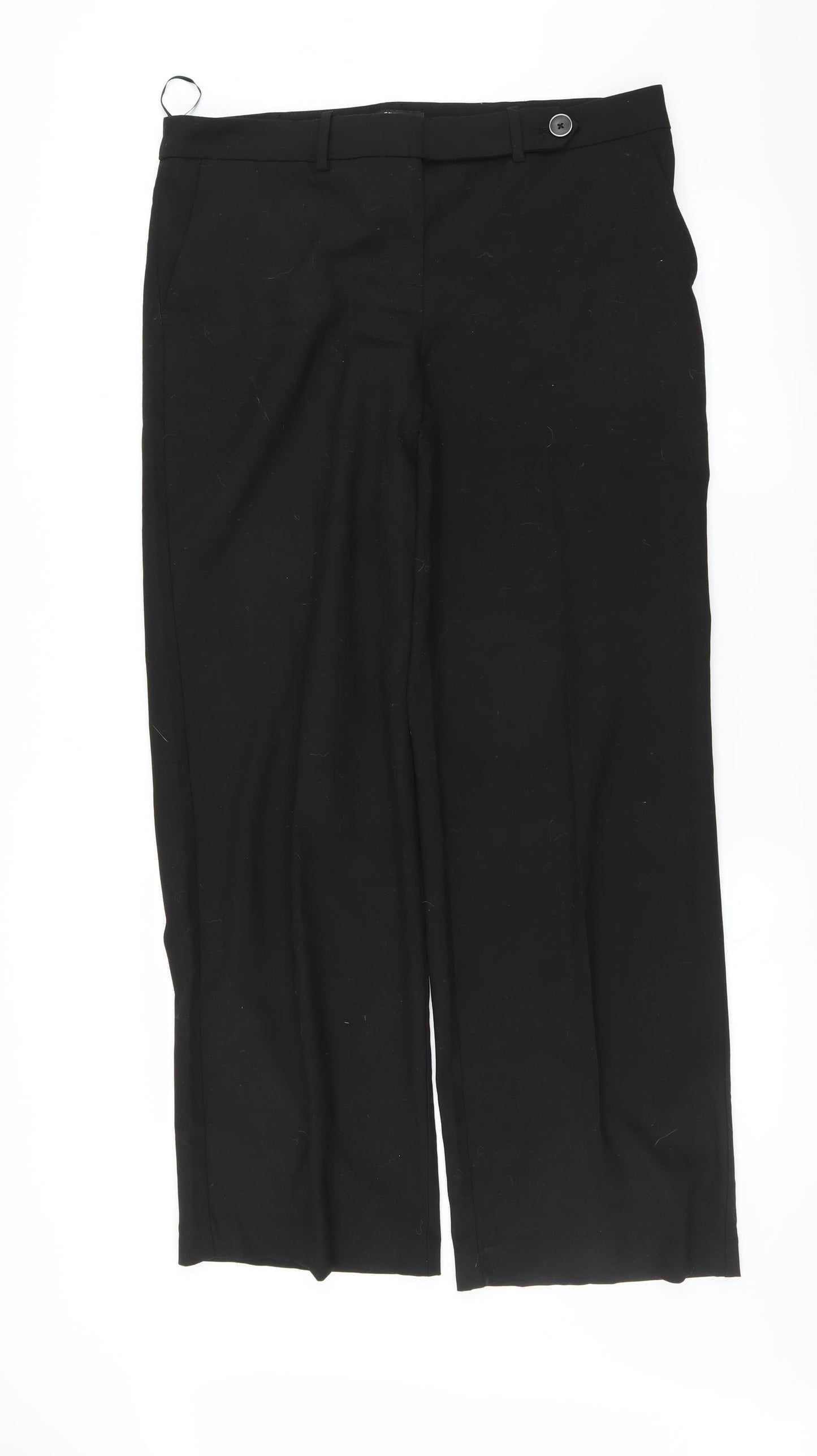 NEXT Womens Black   Trousers  Size 14 L31 in - tailoring
