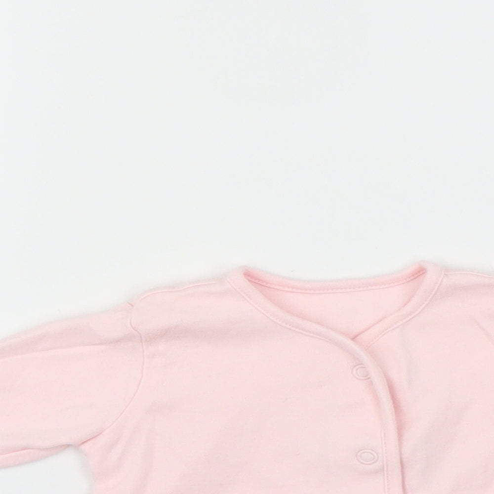 George Girls Pink   Basic T-Shirt Size 0-3 Months