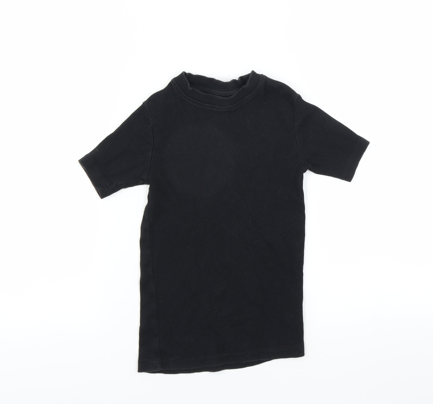 NEXT Girls Black   Basic T-Shirt Size 7 Years