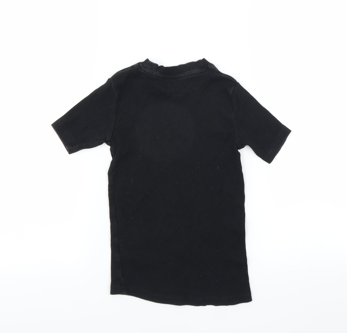 NEXT Girls Black   Basic T-Shirt Size 7 Years