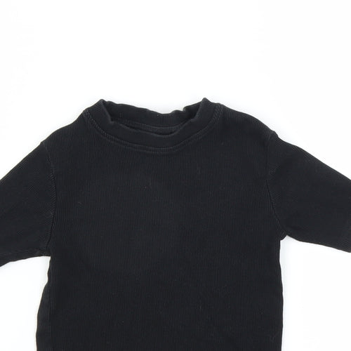NEXT Girls Black   Basic T-Shirt Size 7 Years