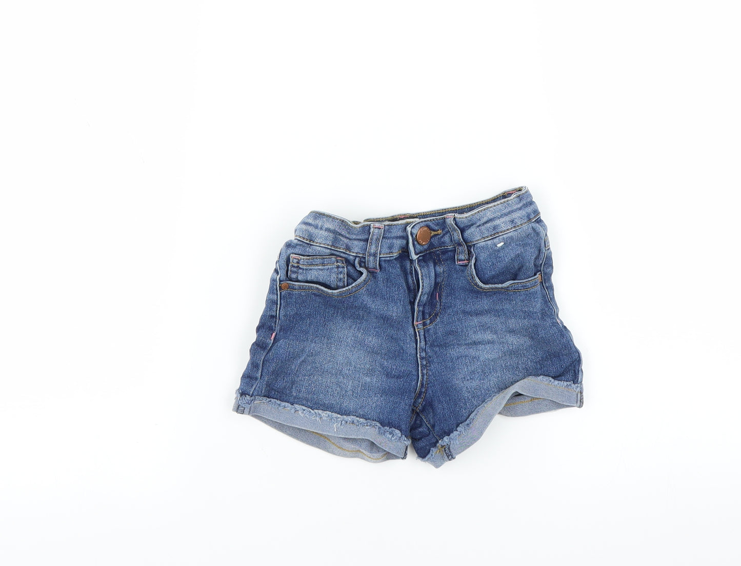 Primark Girls Blue   Hot Pants Shorts Size 5-6 Years