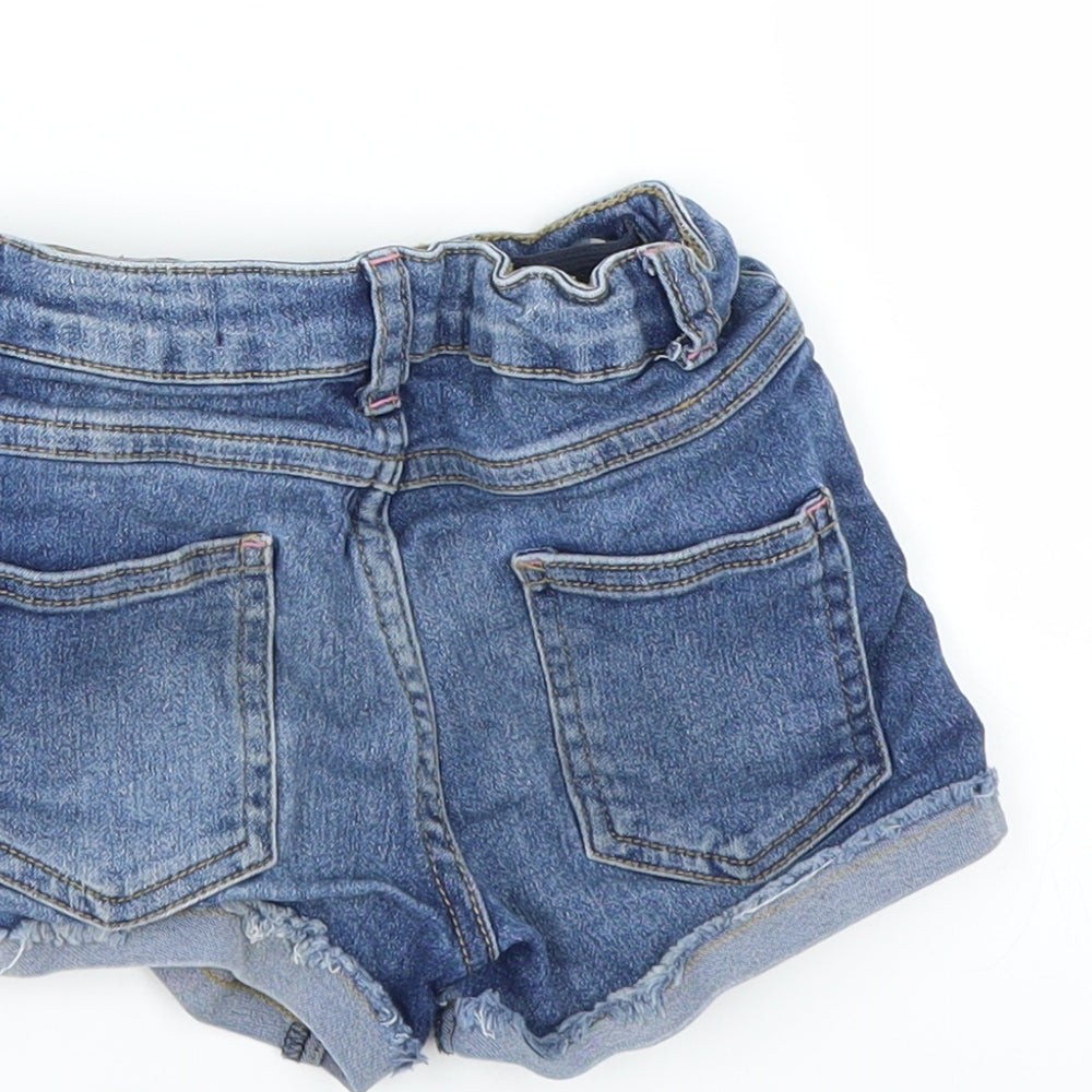Primark Girls Blue   Hot Pants Shorts Size 5-6 Years