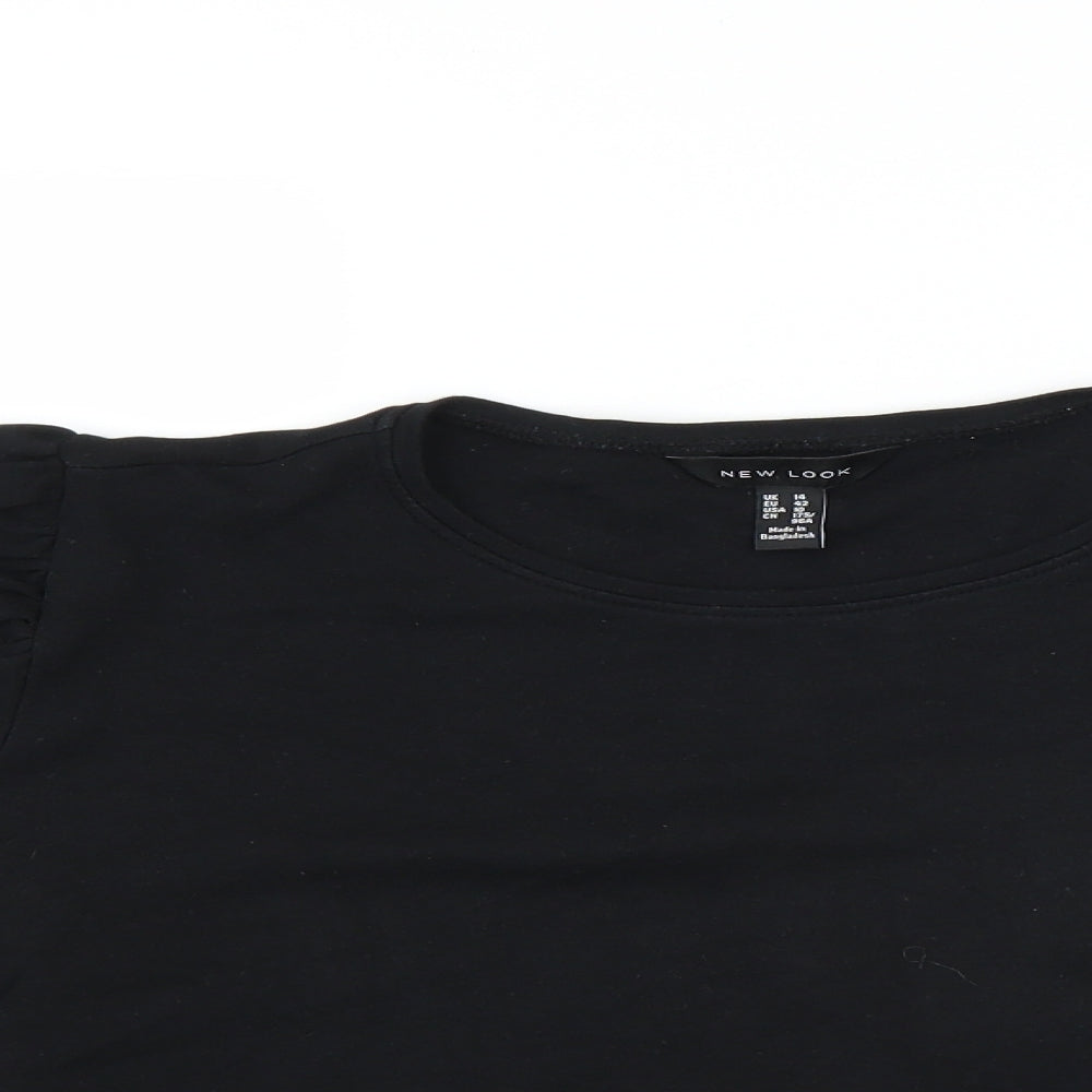 New Look Womens Black   Basic T-Shirt Size 14
