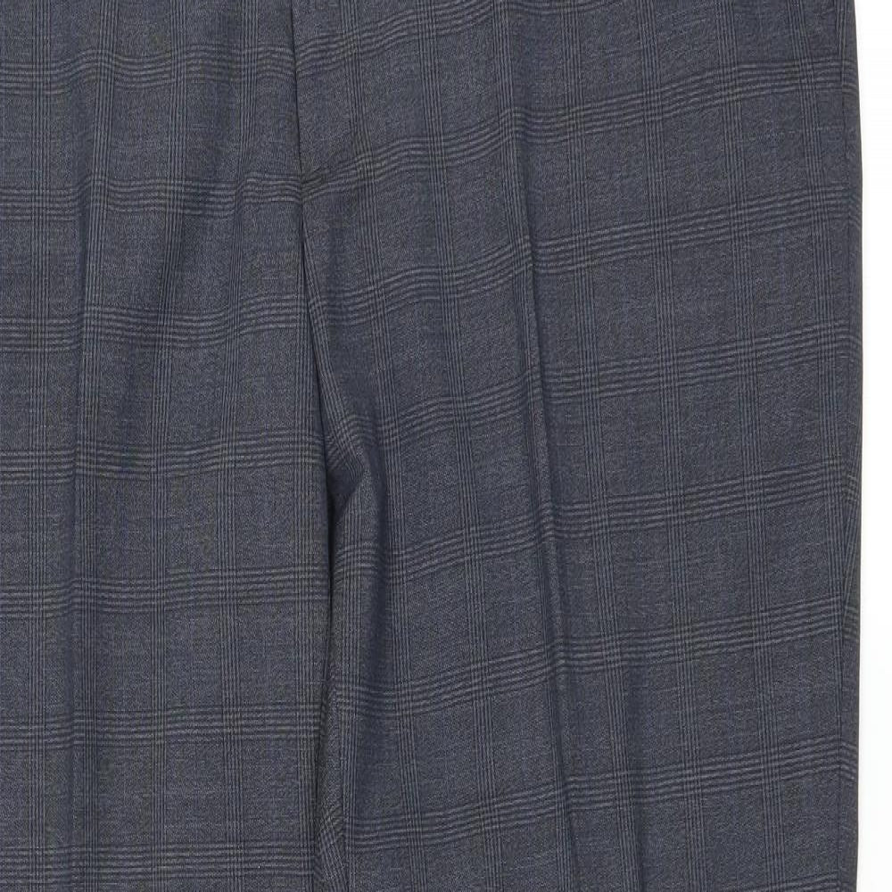 Taylor & Wright Mens Blue Check  Trousers  Size 40 in L31 in - Tailored
