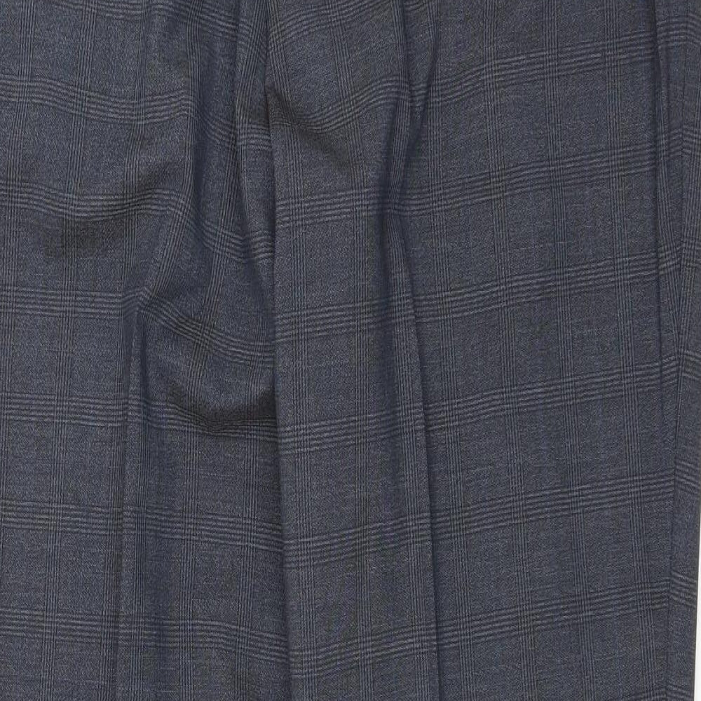 Taylor & Wright Mens Blue Check  Trousers  Size 40 in L31 in - Tailored