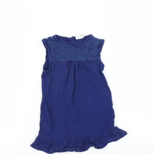Mini Club Baby Blue   T-Shirt Dress  Size 9-12 Months