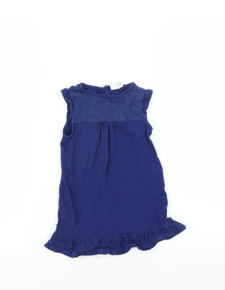Mini Club Baby Blue T-Shirt Dress Size 9-12 Months