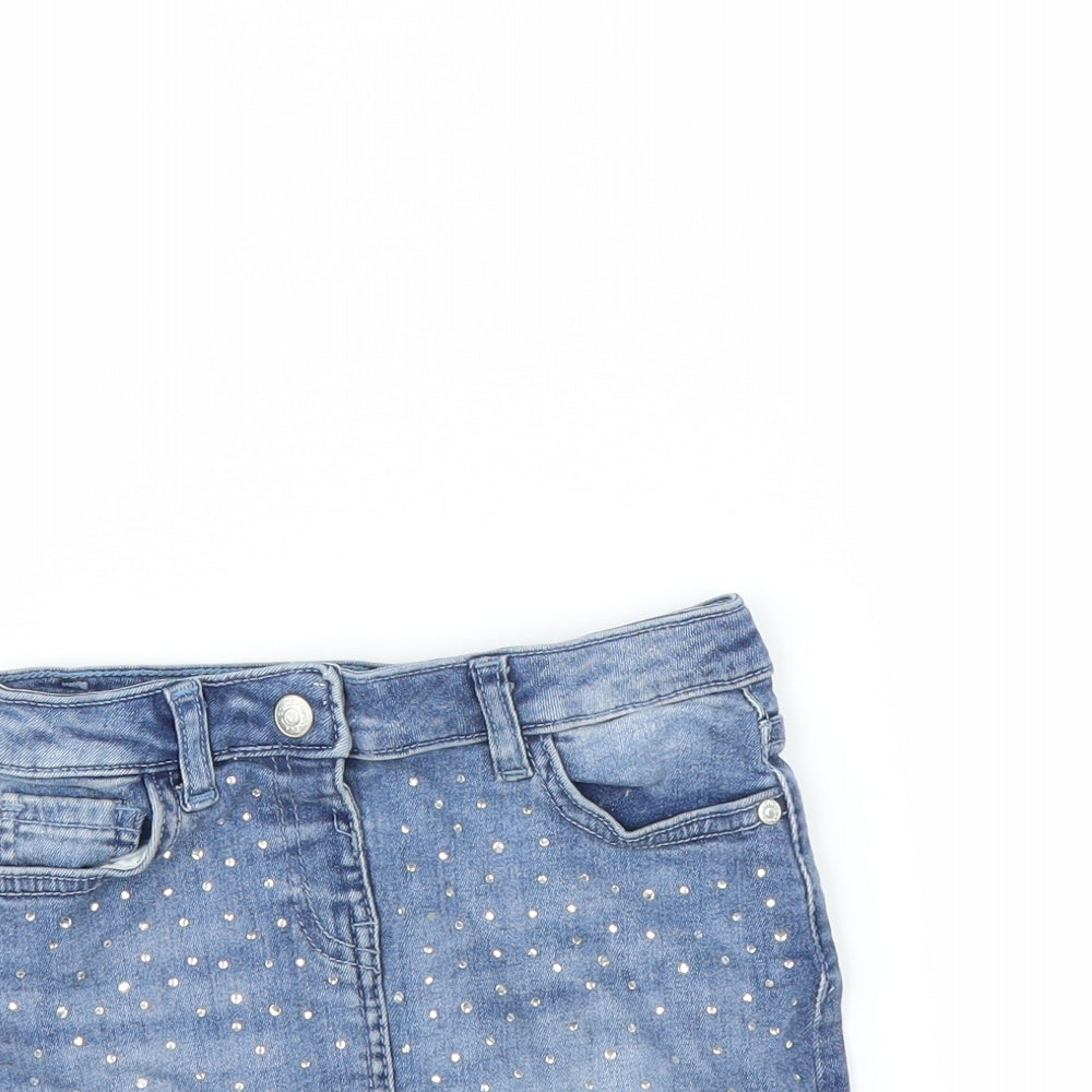 Primark Girls Blue   A-Line Skirt Size 4-5 Years