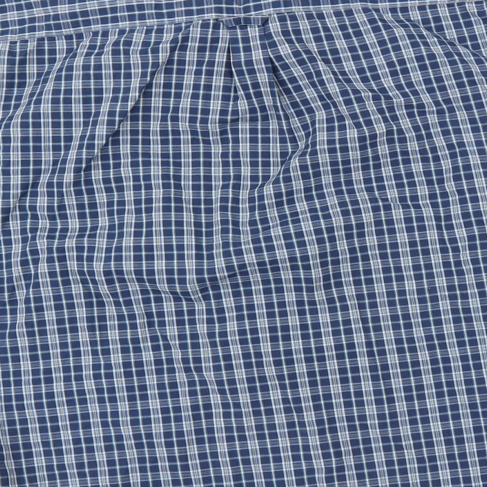 Maine New England Mens Blue Plaid   Button-Up Size 2XL