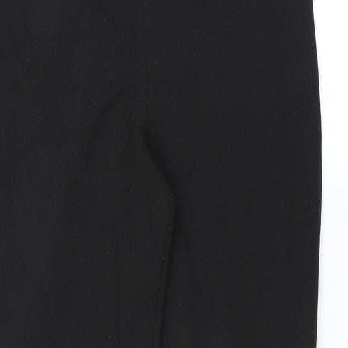 H&M Womens Black   Trousers  Size L L27 in - zip detail