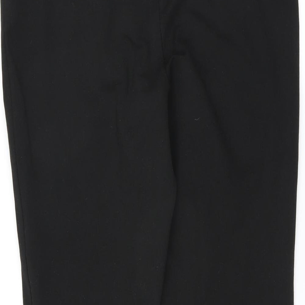 H&M Womens Black   Trousers  Size L L27 in - zip detail