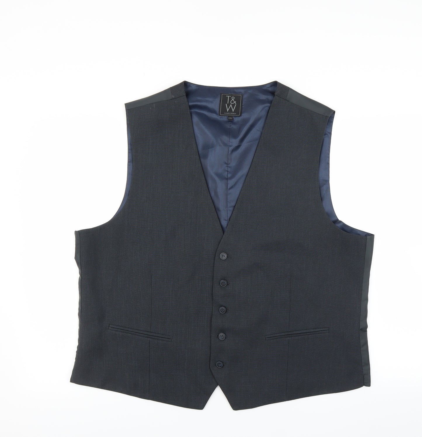 Taylor & Wright Mens Blue   Jacket Suit Waistcoat Size 2XL
