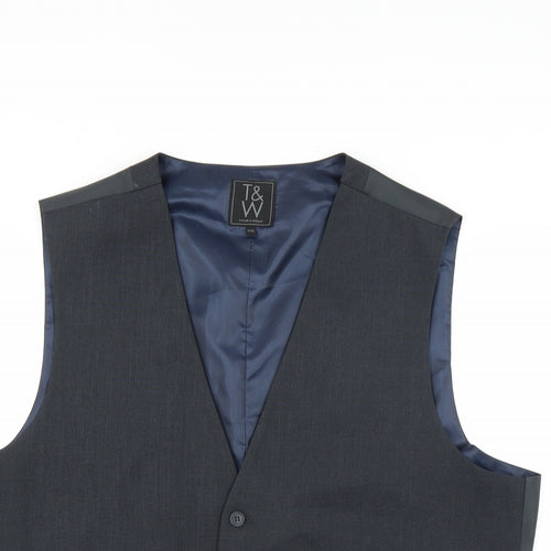 Taylor & Wright Mens Blue   Jacket Suit Waistcoat Size 2XL