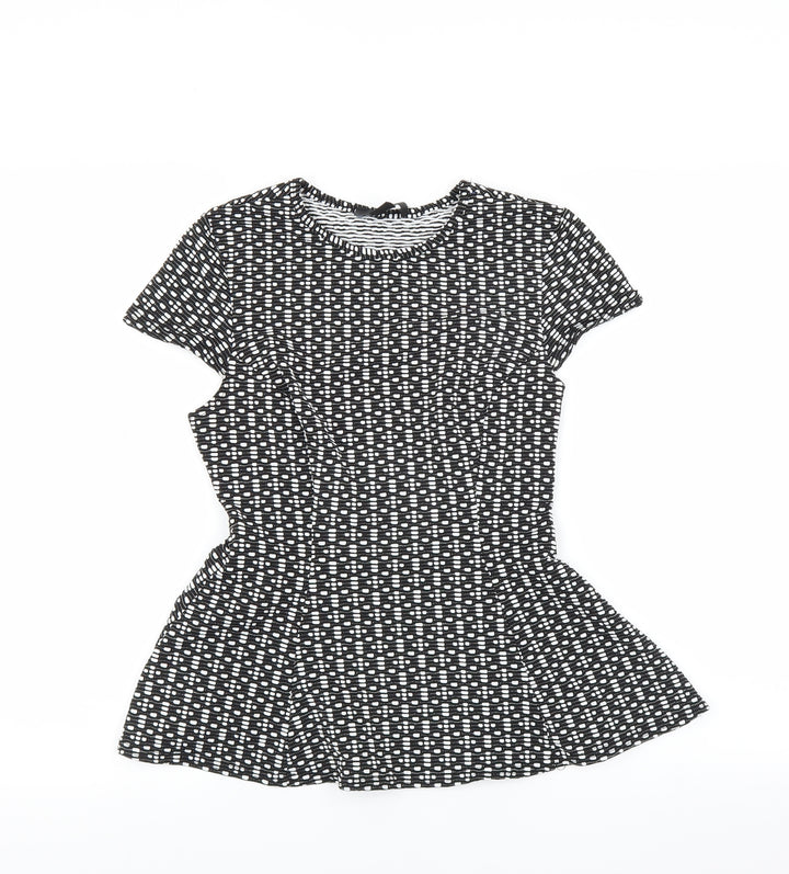 Primark Womens Black Basic Blouse Size 10