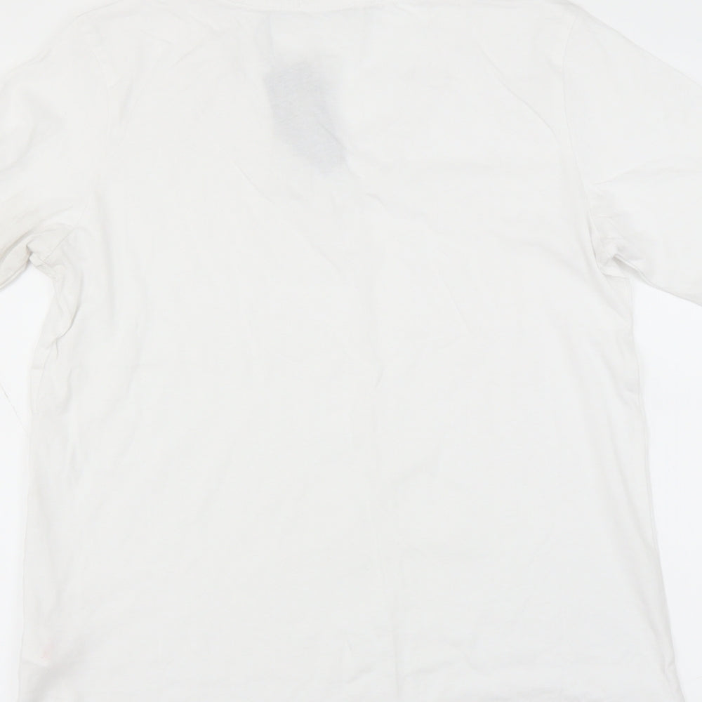Boohoo Womens White   Basic T-Shirt Size 6