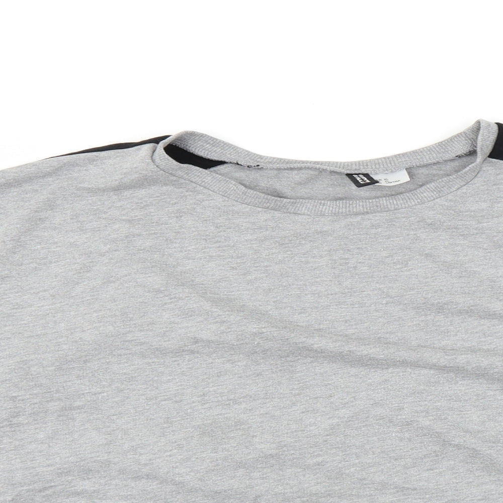 Divided by H&M Womens Grey   Pullover Sweatshirt Size XL  - CROPPED