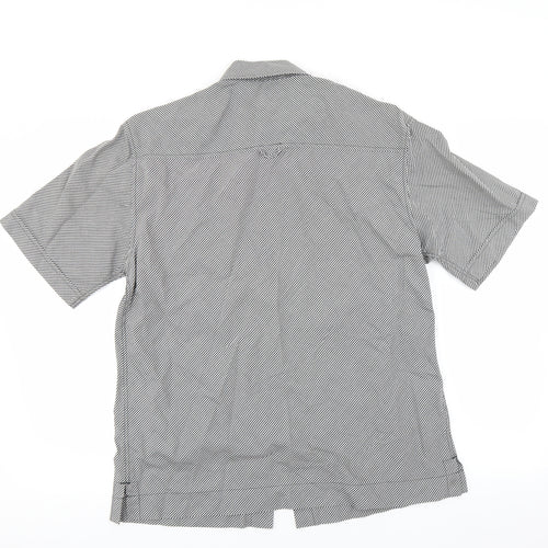NEXT Mens Black Check   Button-Up Size M