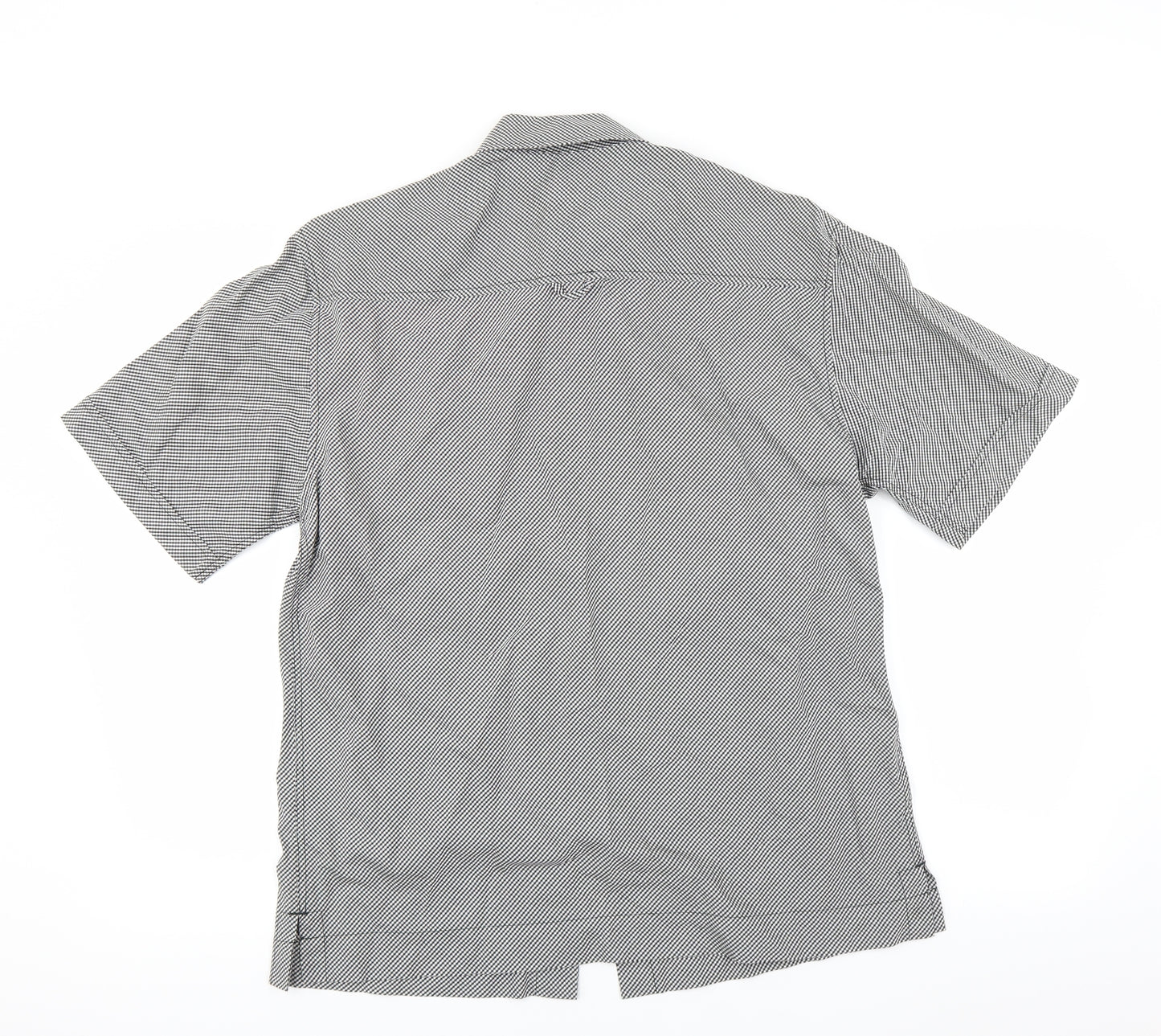 NEXT Mens Black Check   Button-Up Size M