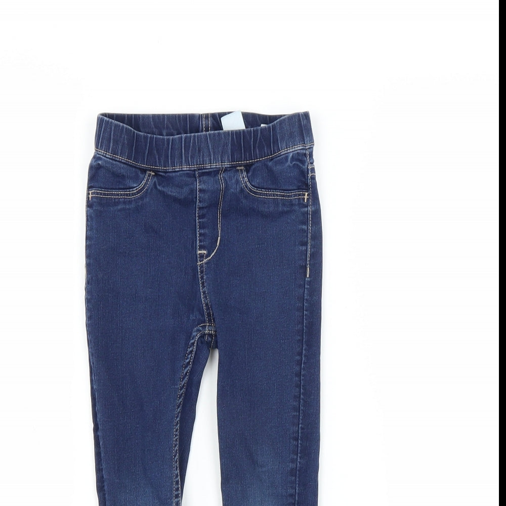 H&M Girls Blue   Skinny Jeans Size 4-5 Years - jeggings