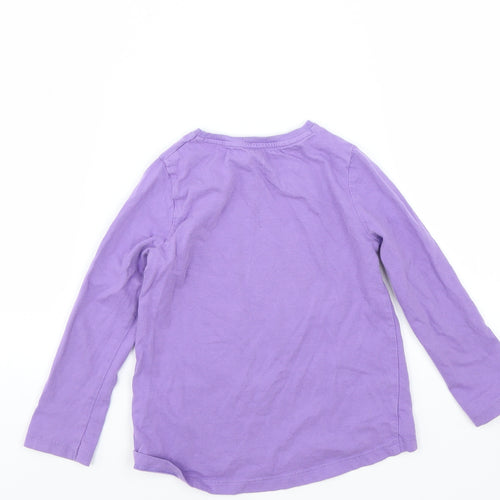 F&F Girls Purple   Basic T-Shirt Size 3-4 Years  - unicorn