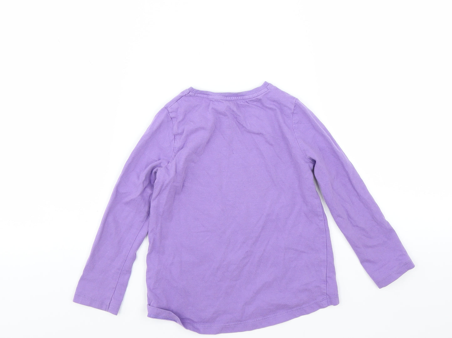 F&F Girls Purple   Basic T-Shirt Size 3-4 Years  - unicorn