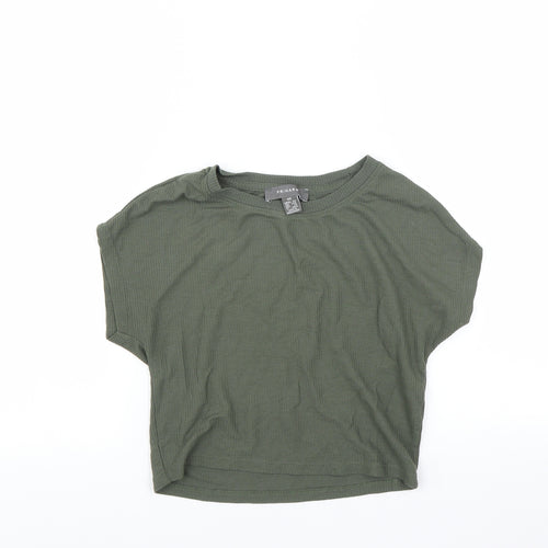 Primark Womens Green   Cropped T-Shirt Size XS