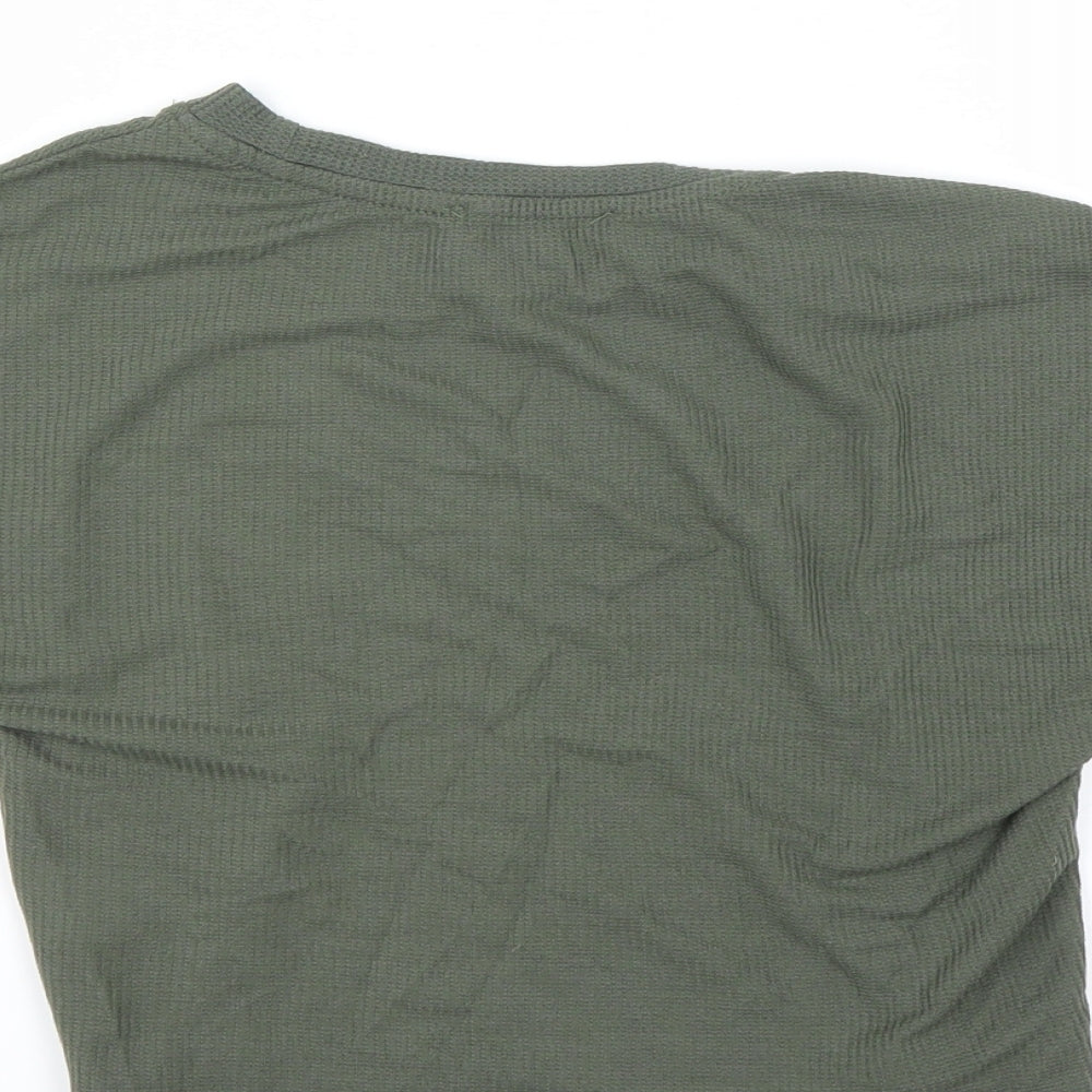 Primark Womens Green   Cropped T-Shirt Size XS