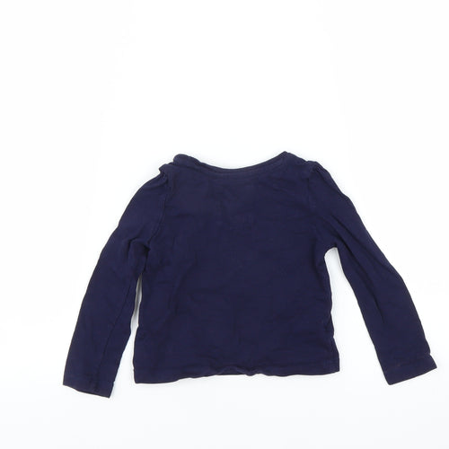 Sainsburys Girls Blue   Basic T-Shirt Size 12-18 Months