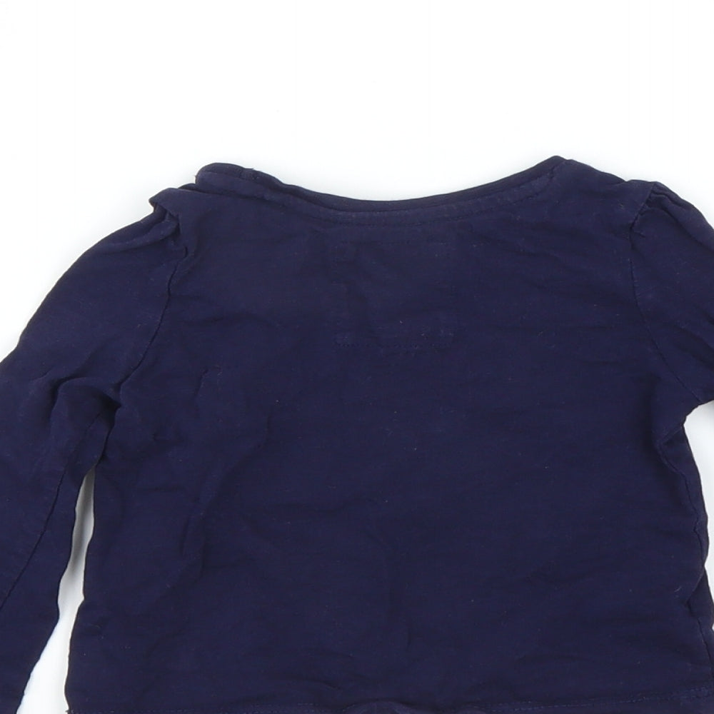 Sainsburys Girls Blue   Basic T-Shirt Size 12-18 Months