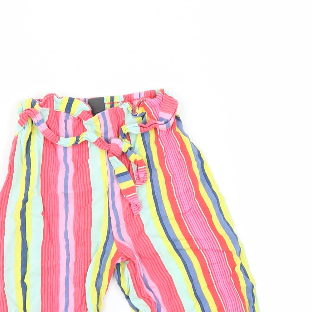 Primark Girls Multicoloured Striped   Trousers Size 3-4 Years