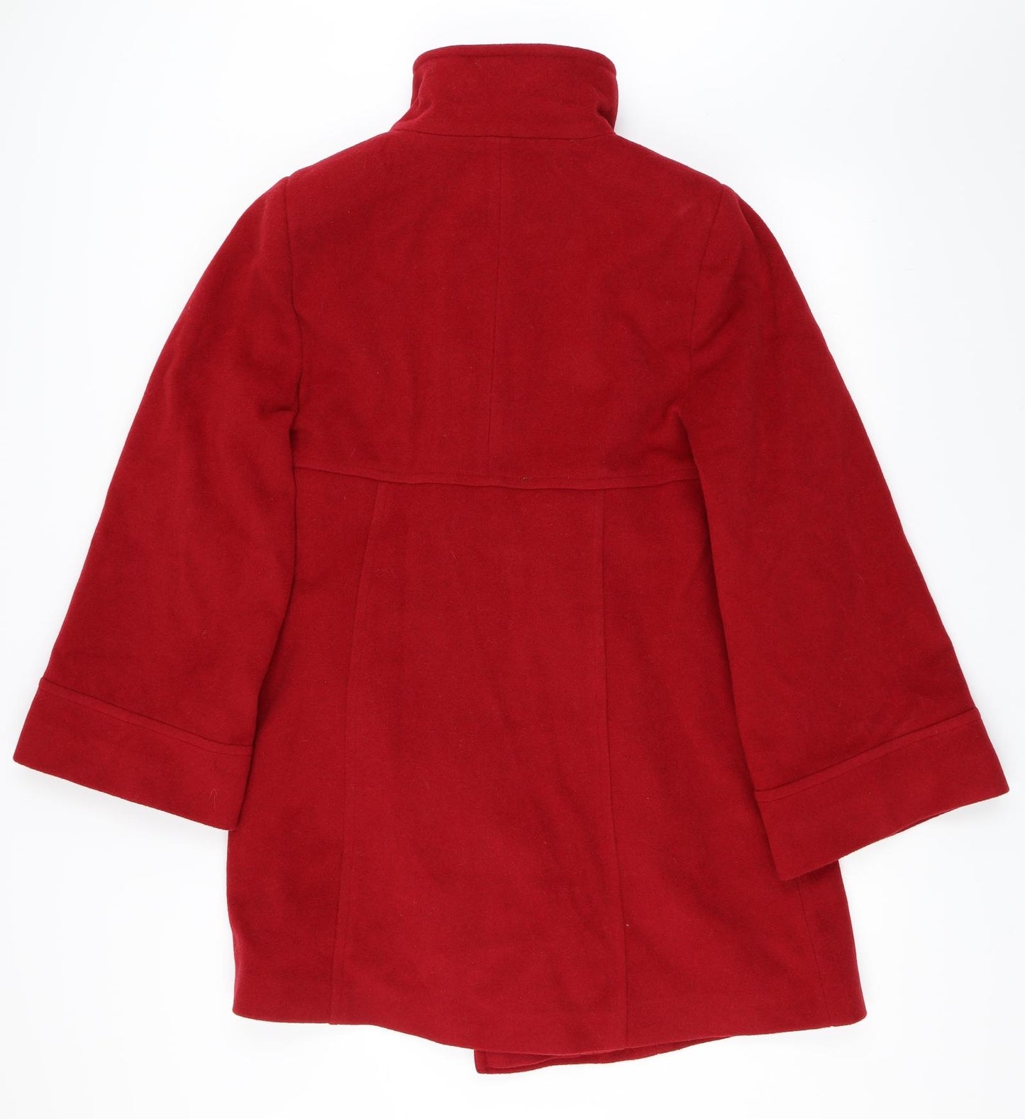 Rogers+Rogers Womens Red   Overcoat Coat Size 18