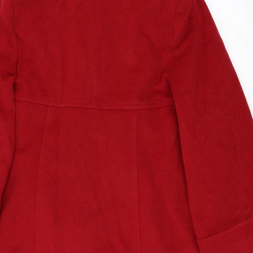 Rogers+Rogers Womens Red   Overcoat Coat Size 18