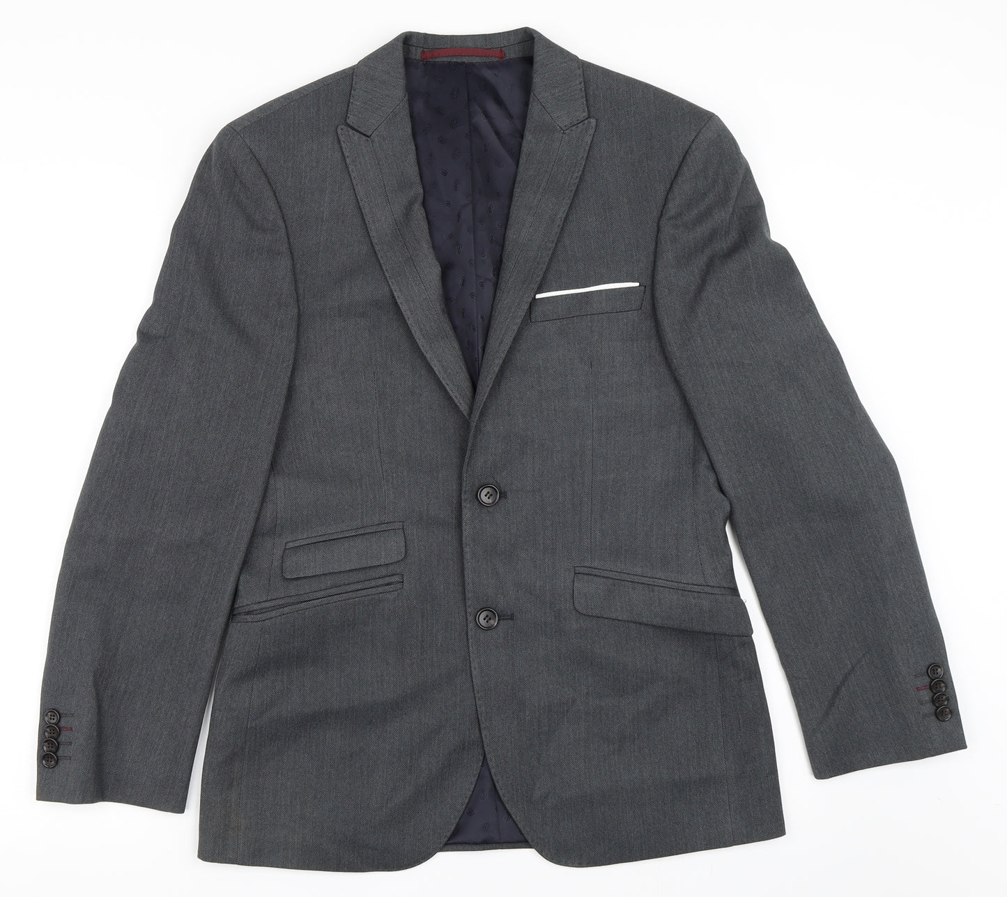 Burton Mens Grey   Jacket Blazer Size 36